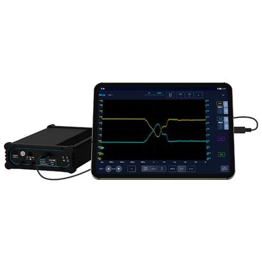 Micsig Oscilloscope VTO2004, Virtual Tablet Oscilloscope with 4 Channels 200Mhz Bandwidth 1GSa/s Sampling Rate, Handheld Digital Oscilloscope for Electrical Signals Analysis