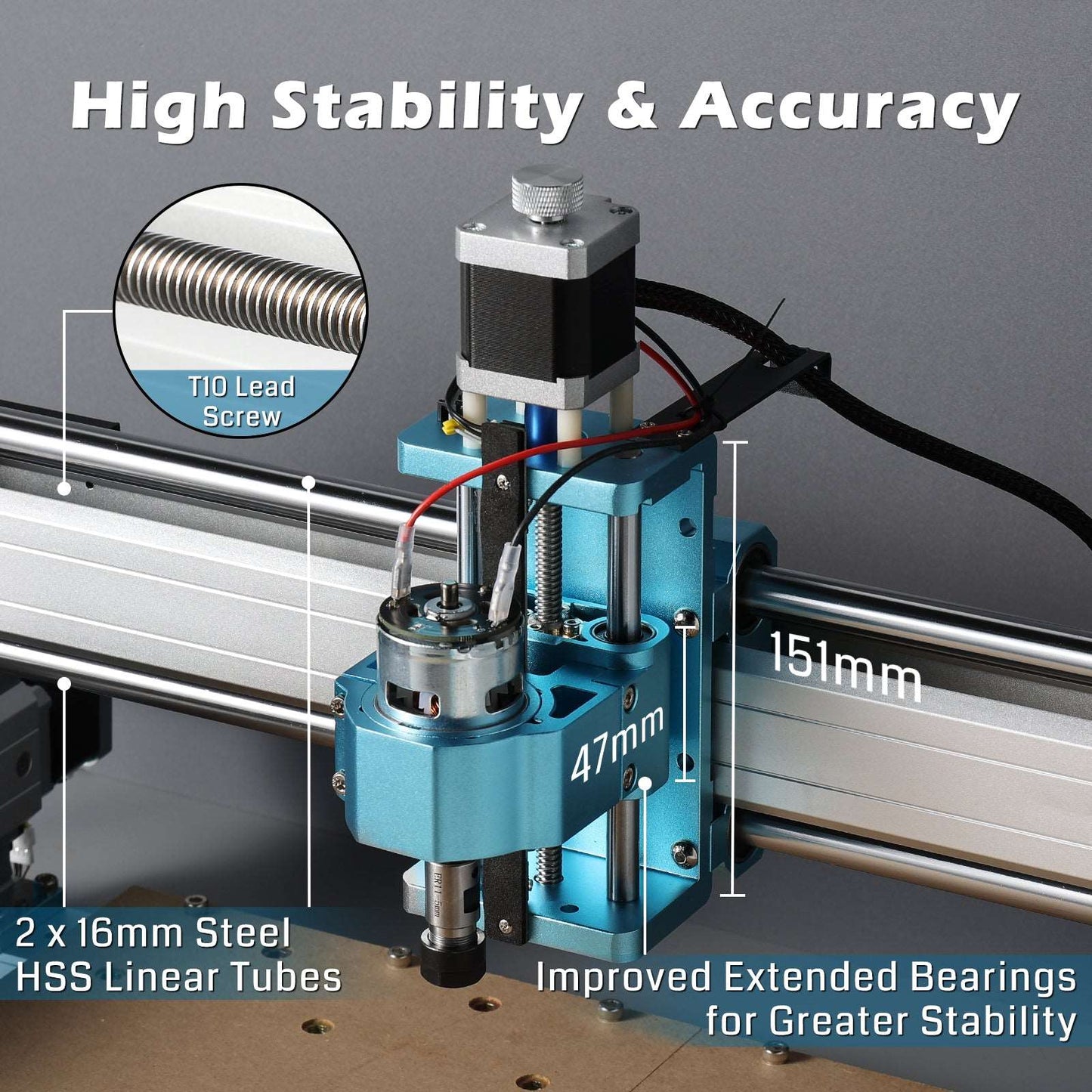 4040-PRO Semi Assembly Desktop CNC Machine for Carving and Cutting