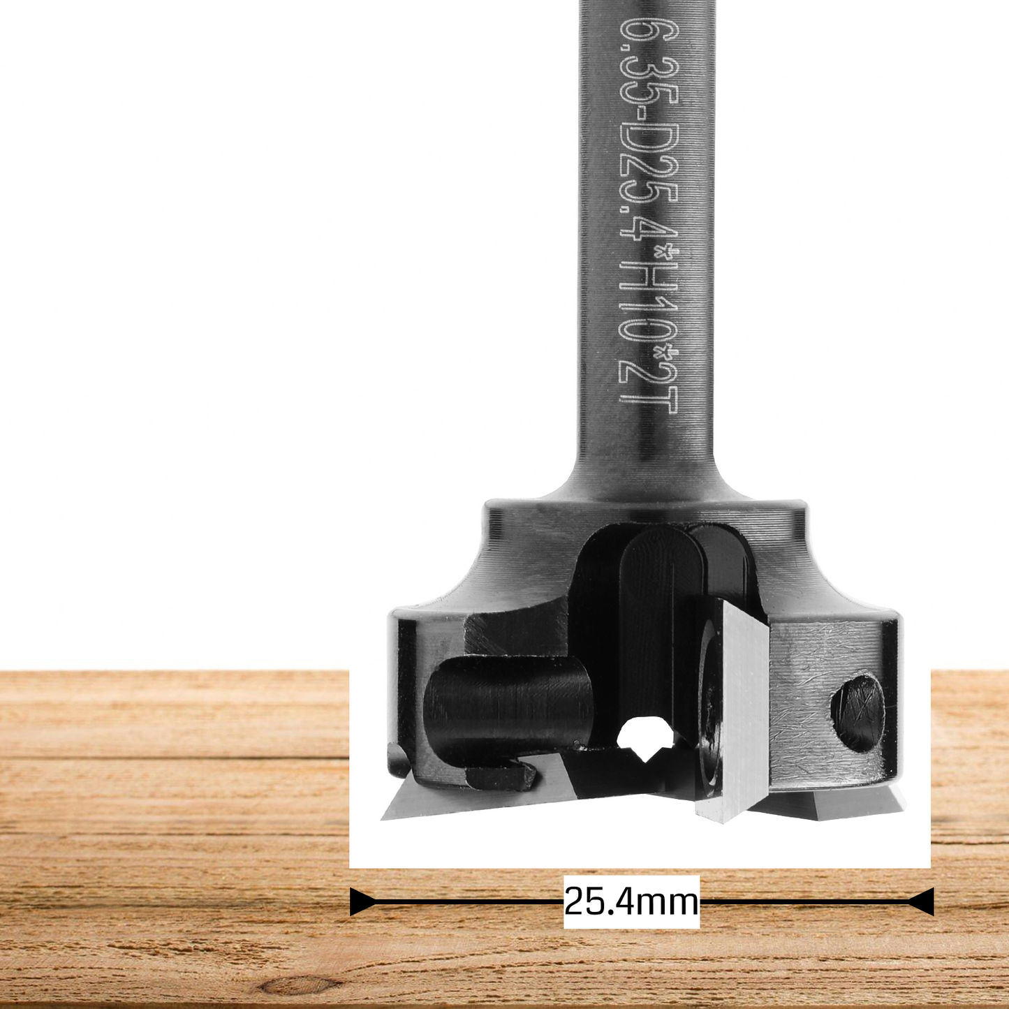 SS01-06, Φ1/4''-1/2'' Shank, Φ25-60mm Cutting Diameter, CNC Spoilboard Surfacing Router Bit, 1pc