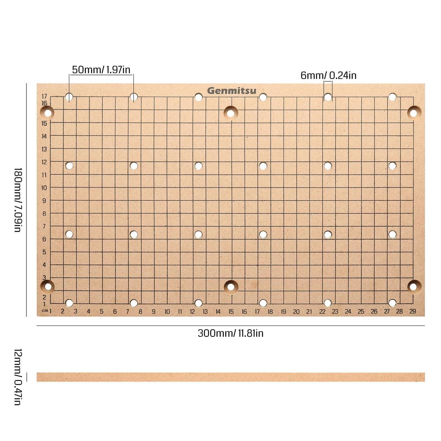 3018 MDF Spoilboard Scale Grid for 3018 CNC Router