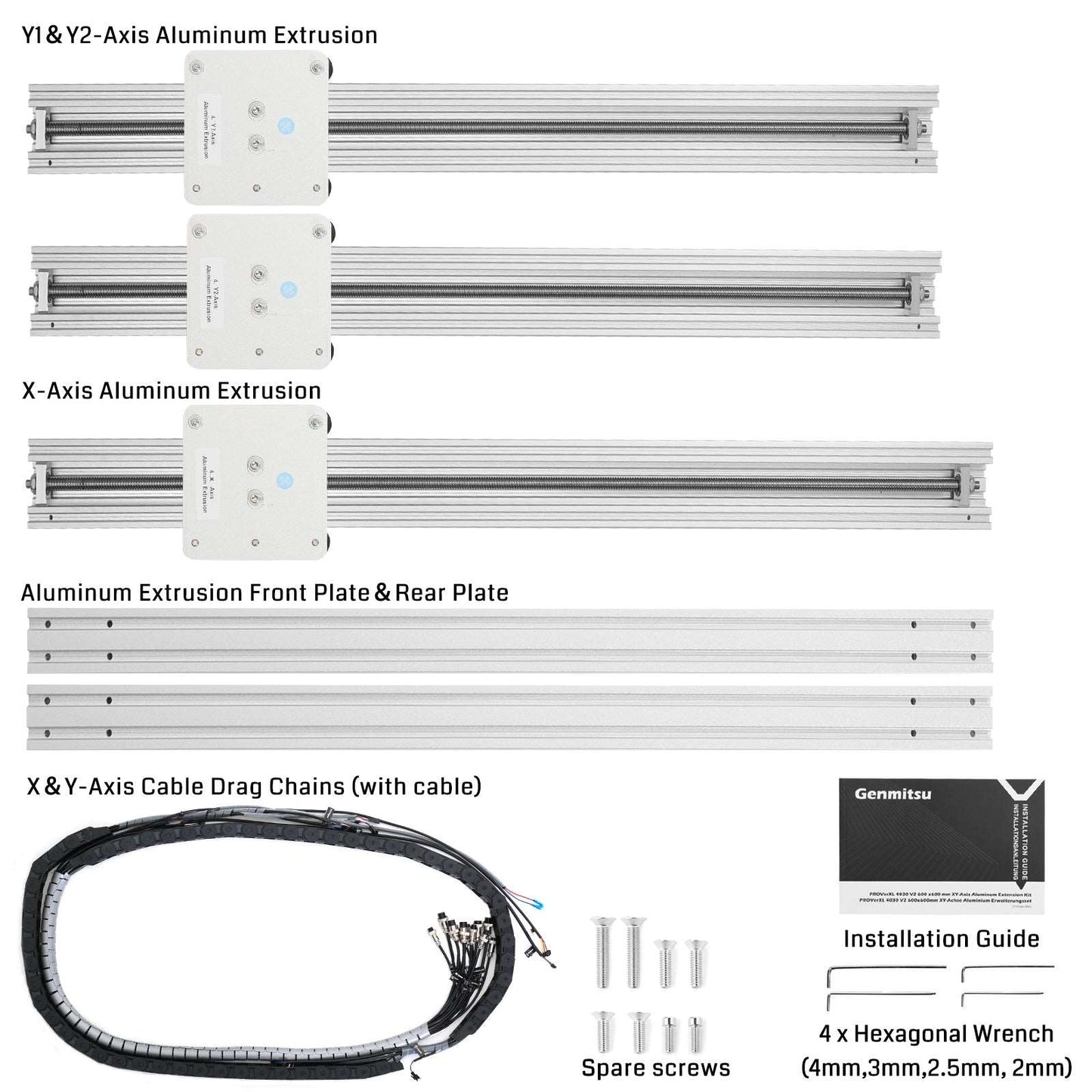 6060 & 1313 XY-Axis Extension Kit, for PROVerXL4030 V2