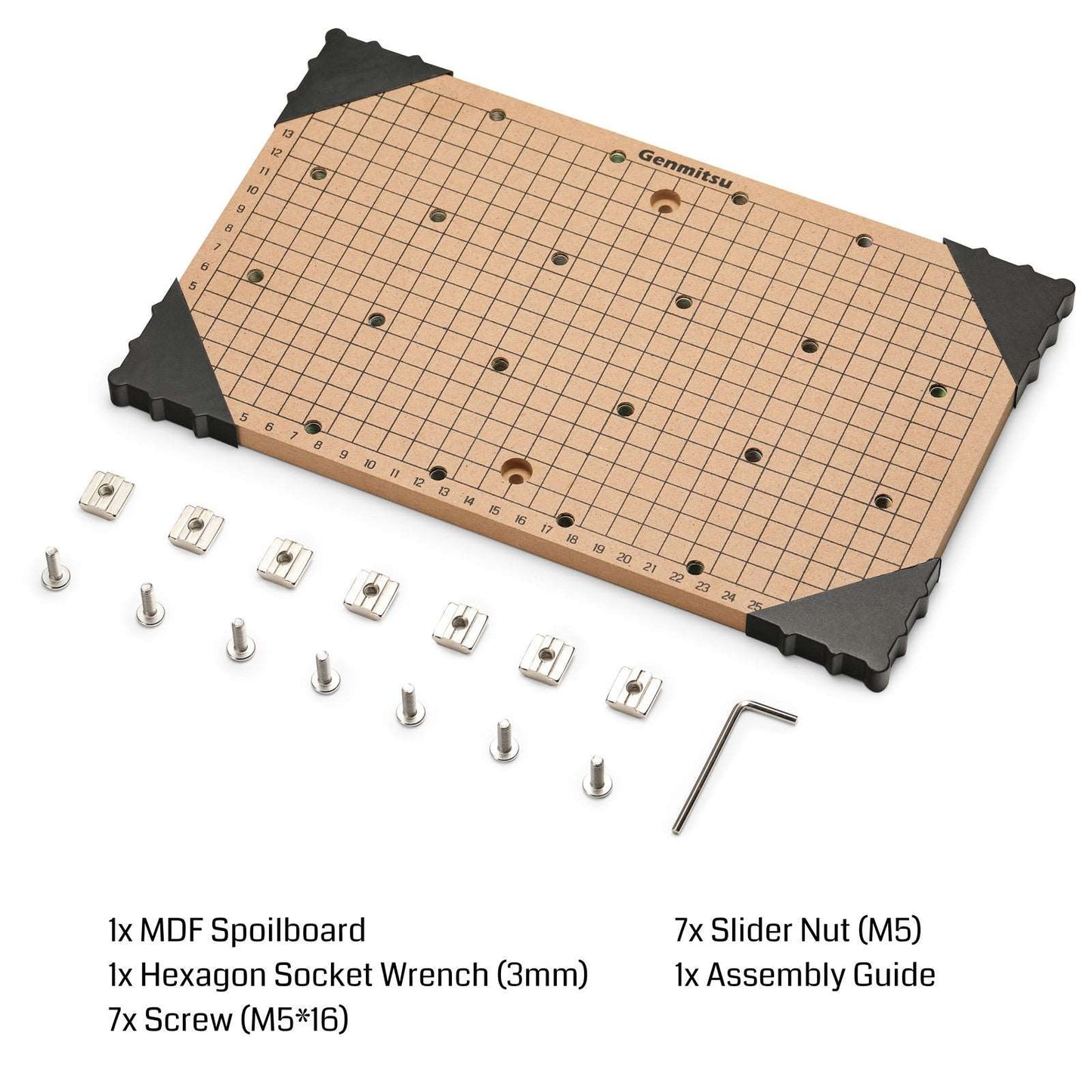 3018 MDF Spoilboard Scale Grid for 3018 CNC Router