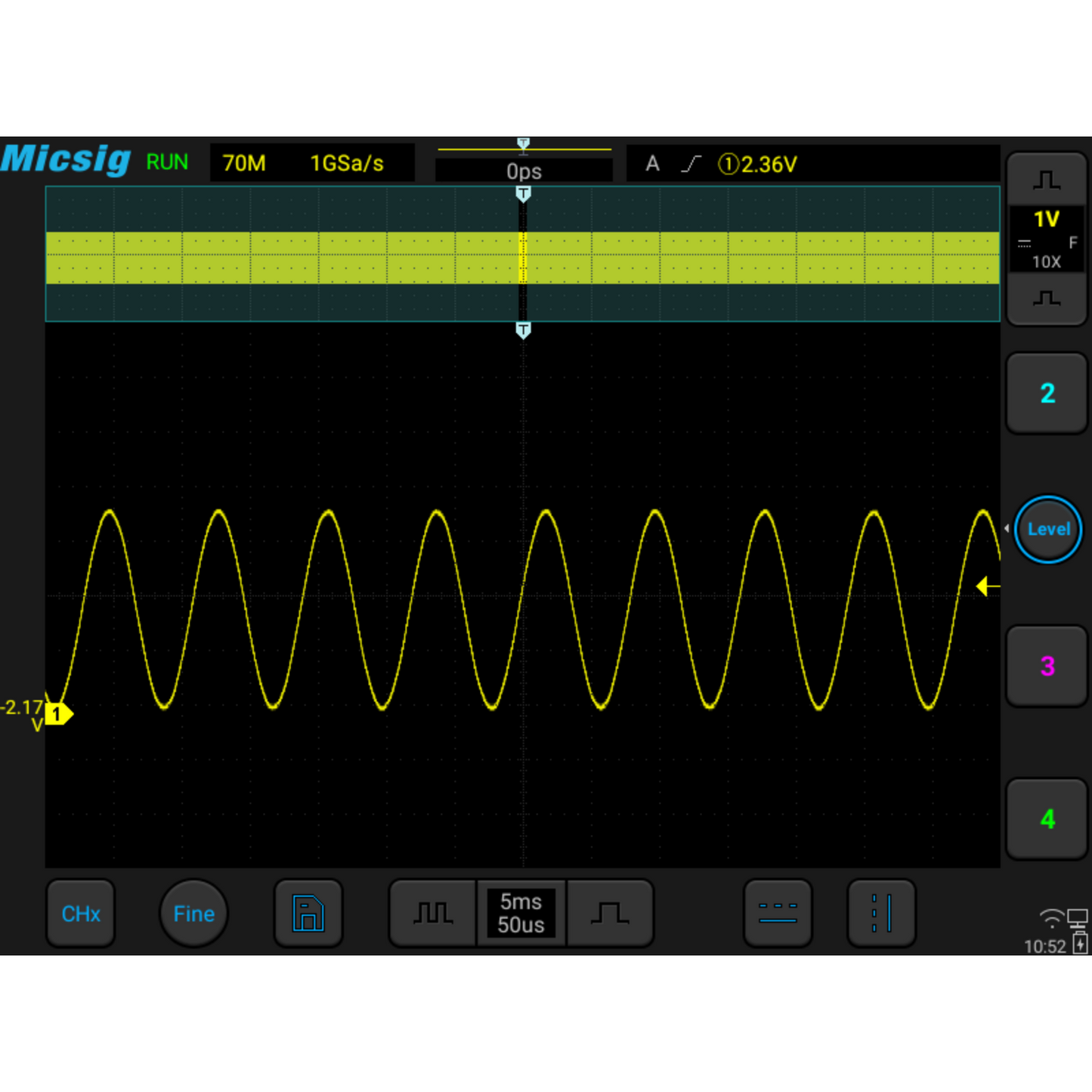 Micsig Oscilloscope STO2002, Portable Tablet Storage Oscilloscope