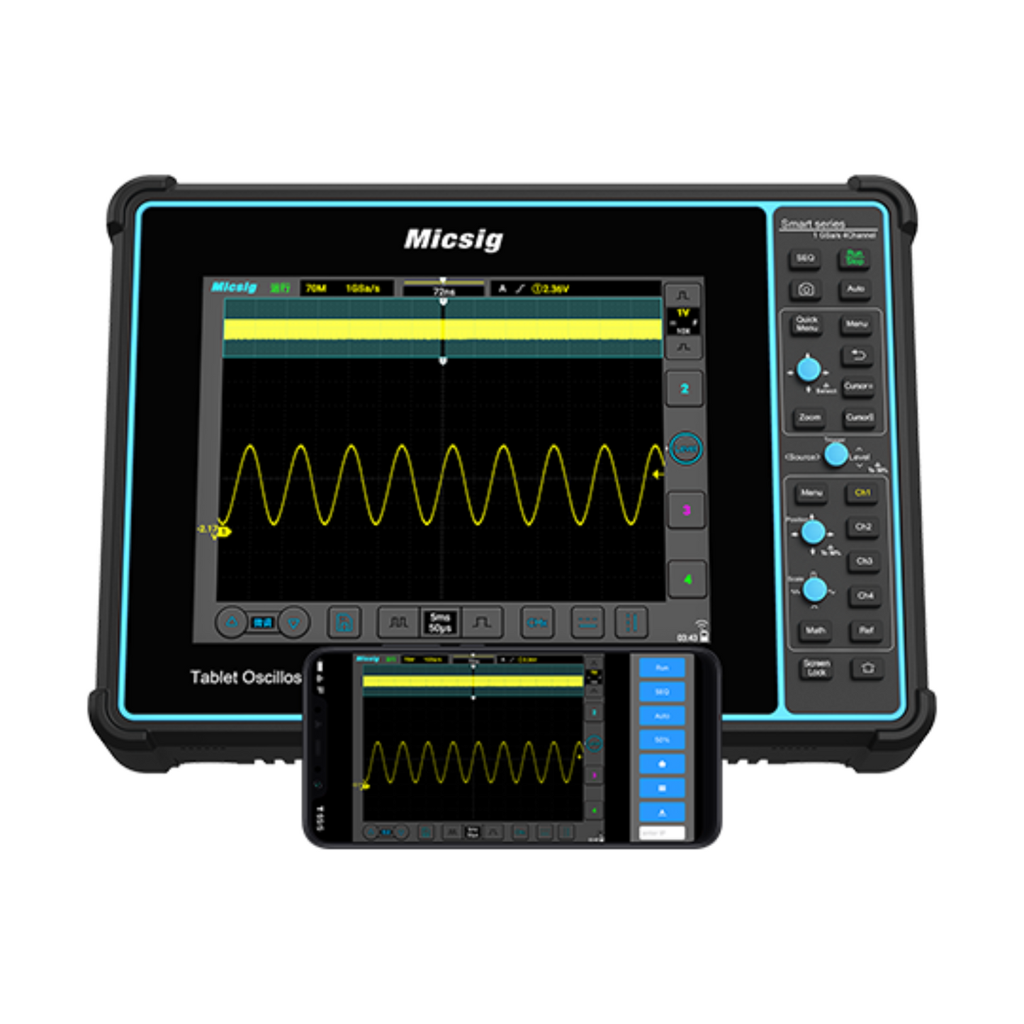 Micsig Oscilloscope STO2002, Portable Tablet Storage Oscilloscope