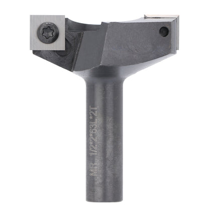 2RBE01A,1/2" Shank, Spoilboard Surfacing Router Bit, 2" Cutting Diameter, 2 Wings, CNC Milling Machine Slab Flattening Router Bit