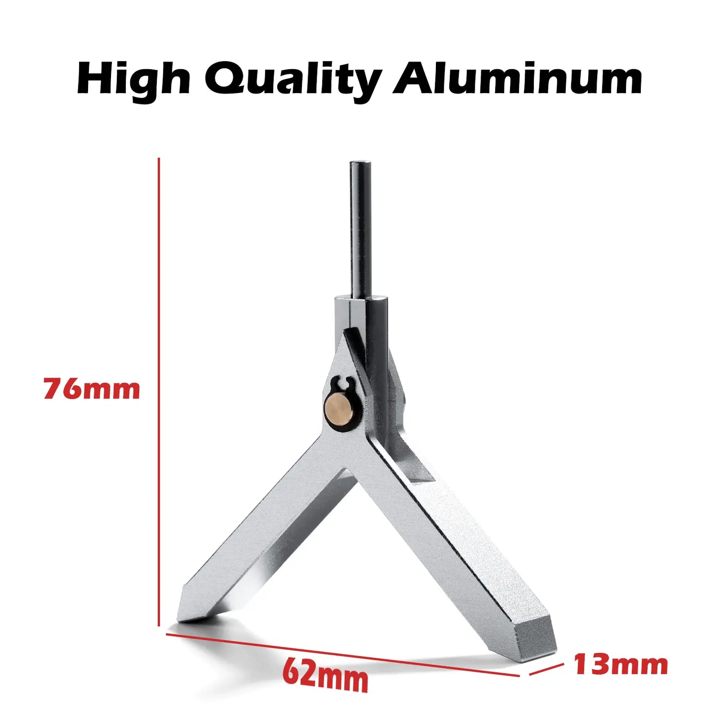 Edge Finder for CNC 4th Axis, Middle Positioner Easy to Find the Center of Cylinder ≤Φ60mm, 1/8" shank