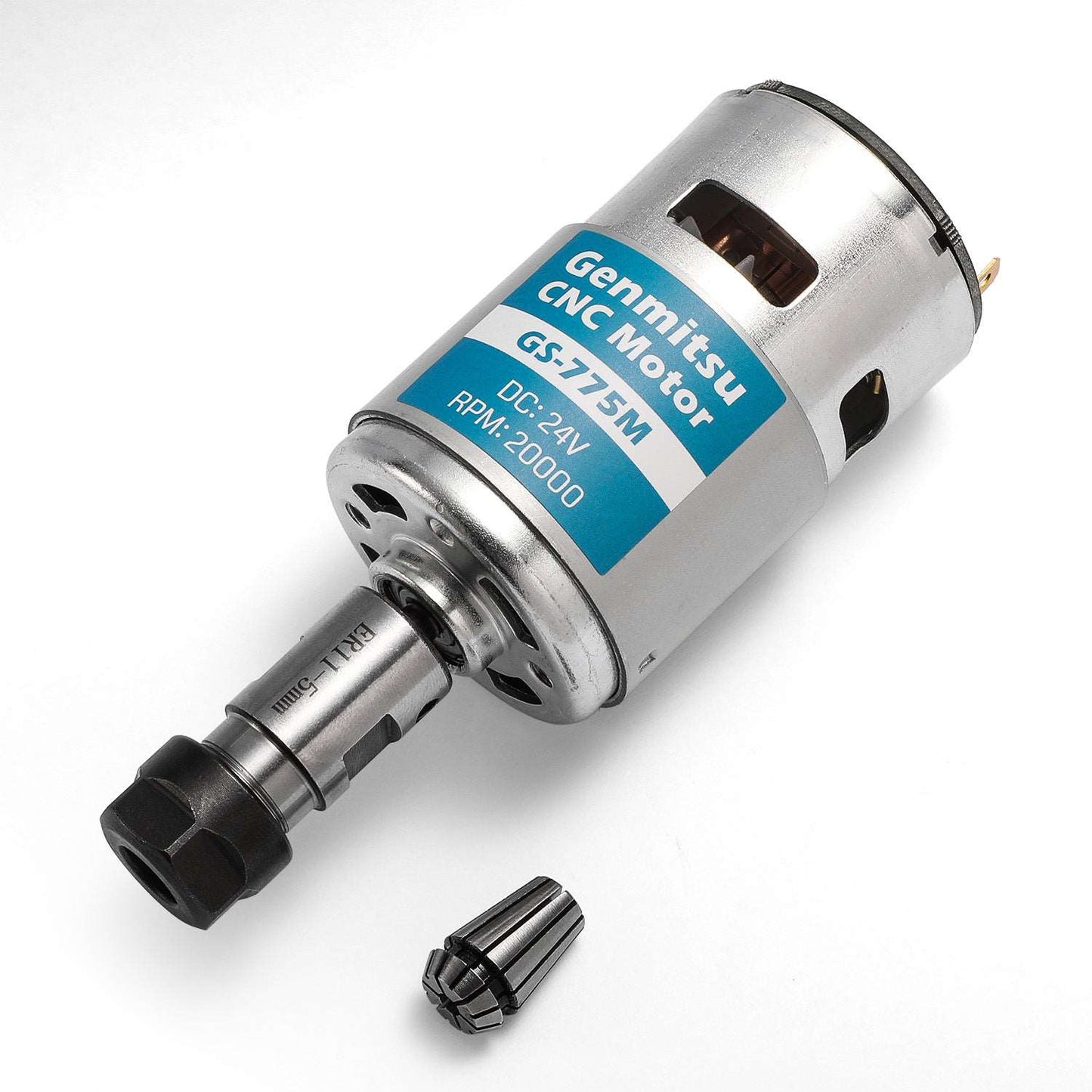 3018 GS-775MR 24V 20kRPM Spindle + Collet Holder + Motor Noise Suppression