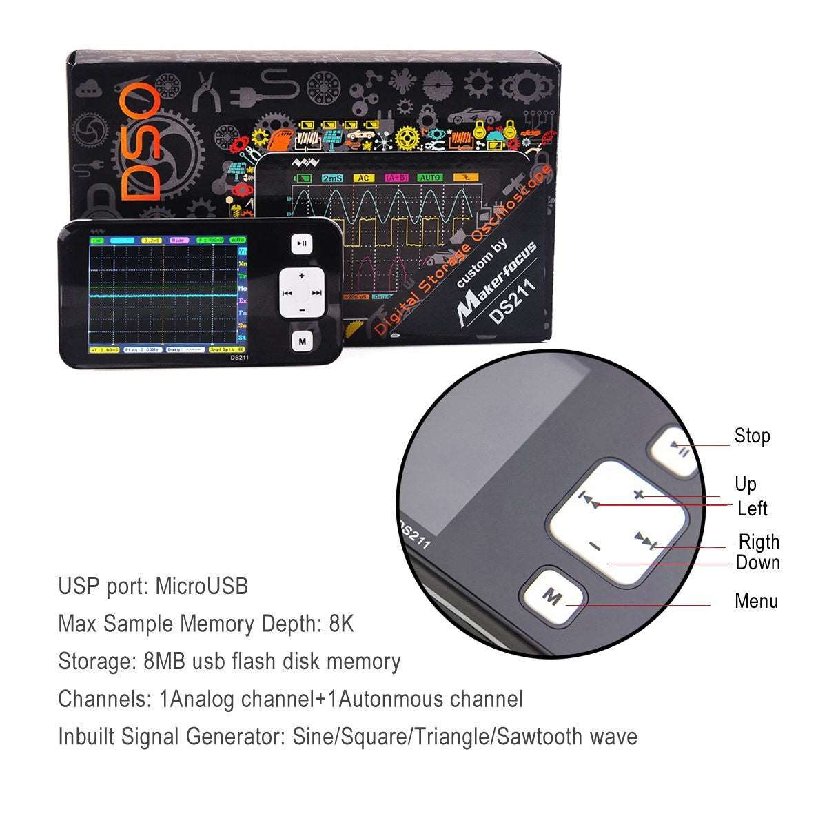 DSO DS211 Mini Oscilloscope