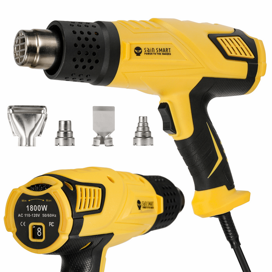 1800W Heat Gun, Visible Dual Temp Setting, for Crafts, Stripping Paint, and Shrink Wrapping