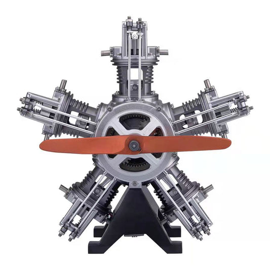 DM116, 5 Cylinder Radial DIY Engine Model Kit that Runs, 1: 6 Full Metal, 250+Pcs, Gifts for him