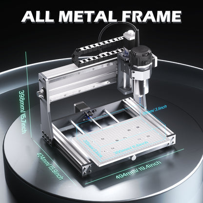 3020-PRO Ultra CNC Router, 710W Spindle for Metal Carving and Cutting