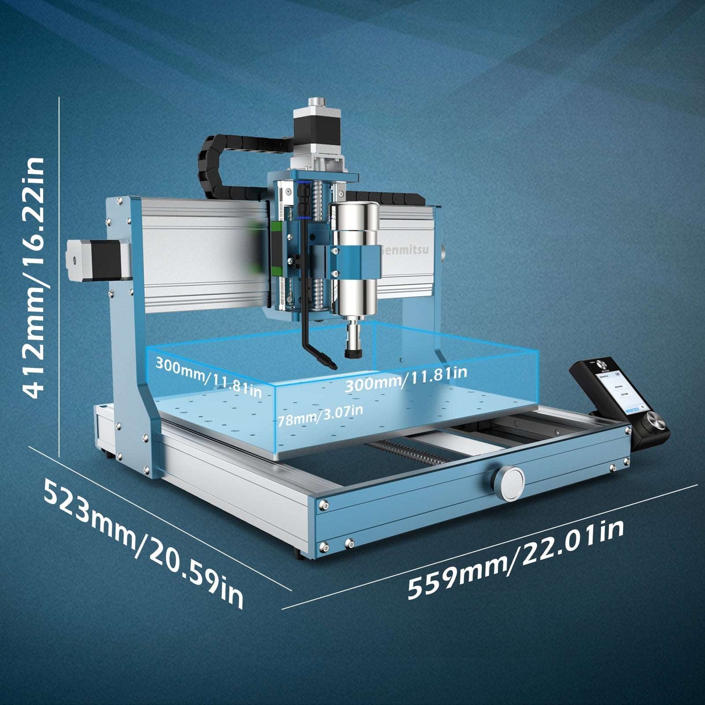 3030-PROVer MAX Desktop CNC Router for High Precision Metalworking, with Linear Guide & Ball Screw Motion