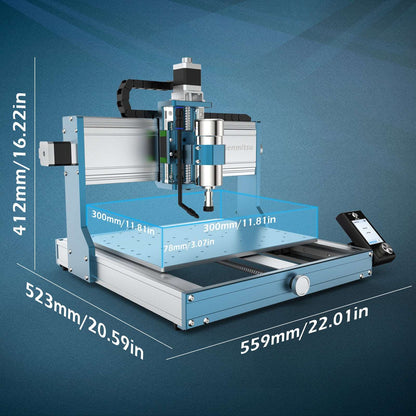 3030-PROVer MAX Desktop CNC Router for High Precision Metalworking, with Linear Guide & Ball Screw Motion