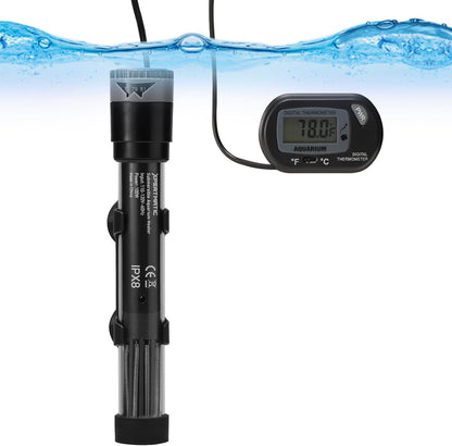 XpertMatic Submersible Aquarium Heater, 100W Adjustable