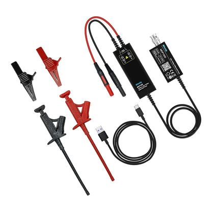 Micsig MDP1500 High Voltage Differential Probe Kit, 3.5ns Rise Time 10X/100X Attenuation Rate Oscilloscope Probe Kit Accessory, 1500V 100MHz