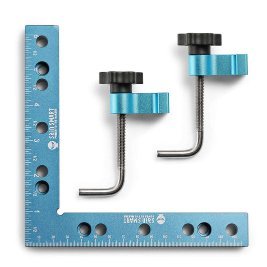 90 Degree Aluminum Positioning Squares, 6.3-inch Woodworking Carpenter