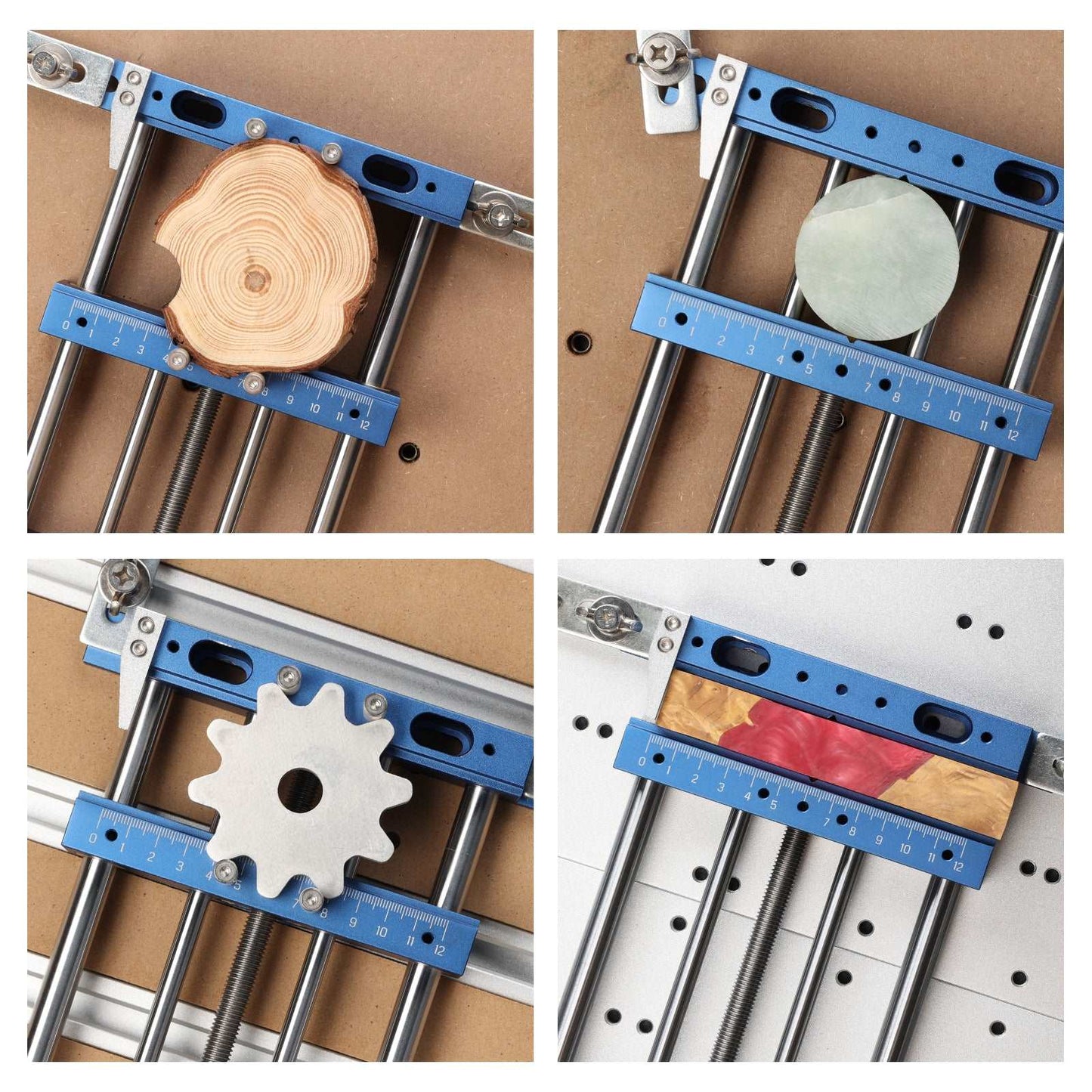 Aluminum Bench Vise Clamp, Size 238 x 168 x 4.1mm, Range 0-145mm