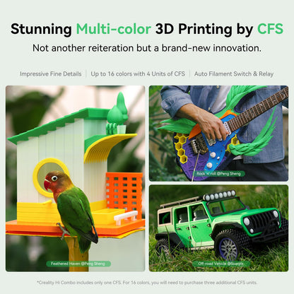 Creality Hi 3D Printer, Support Multi-Color 3D Printing, RFID Filament Reading, 260x260x300mm