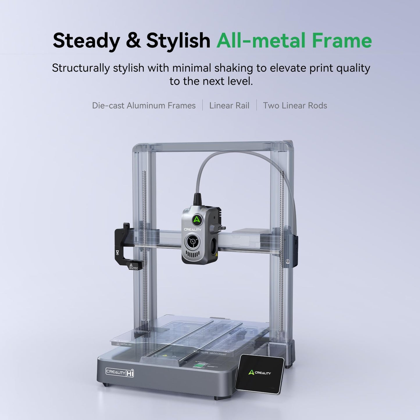 Creality Hi 3D Printer, Support Multi-Color 3D Printing, RFID Filament Reading, 260x260x300mm