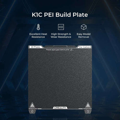 Creality K1C Build Plate 235x235mm Textured PEI Sheet, Magnetic Flexible Spring Steel (No Magnetic Base)