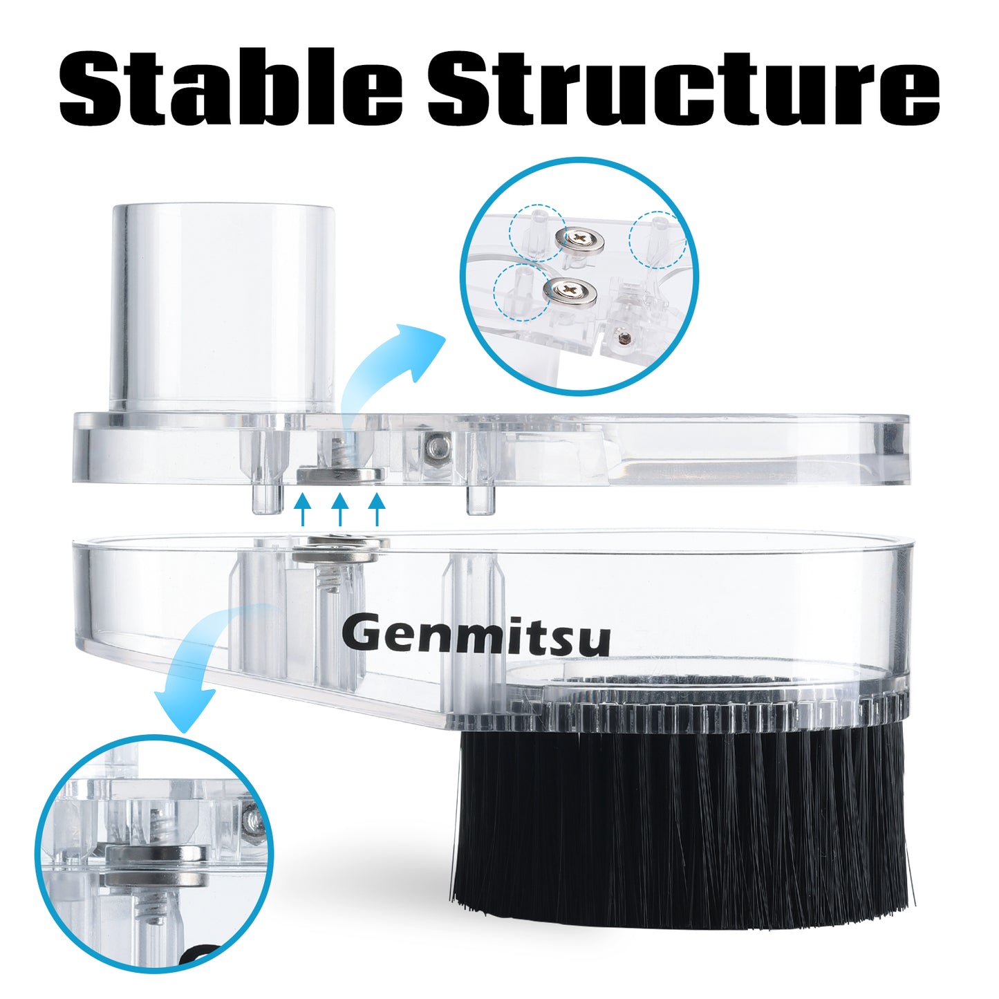 Φ65-69mm Acrylic Dust Shoe for Spindle Motor, Trimmer Router, for PROVerXL 4030, 6050 Plus CNC