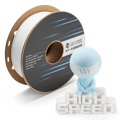 GT-3 High Speed Matte PLA Filament 1.75mm, 1KG, ±0.02mm, Black/White/Teal/Mint/Red/Grey