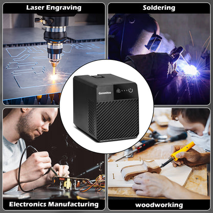 MD2 Smoke Purifier for Kiosk Laser Engraver, Portable, Five-Layer Filtration, Adjustable 3-Speed Control, for Laser, Soldering, Welding