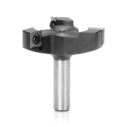 SS01-06, Φ1/4''-1/2'' Shank, Φ25-60mm Cutting Diameter, CNC Spoilboard Surfacing Router Bit, 1pc