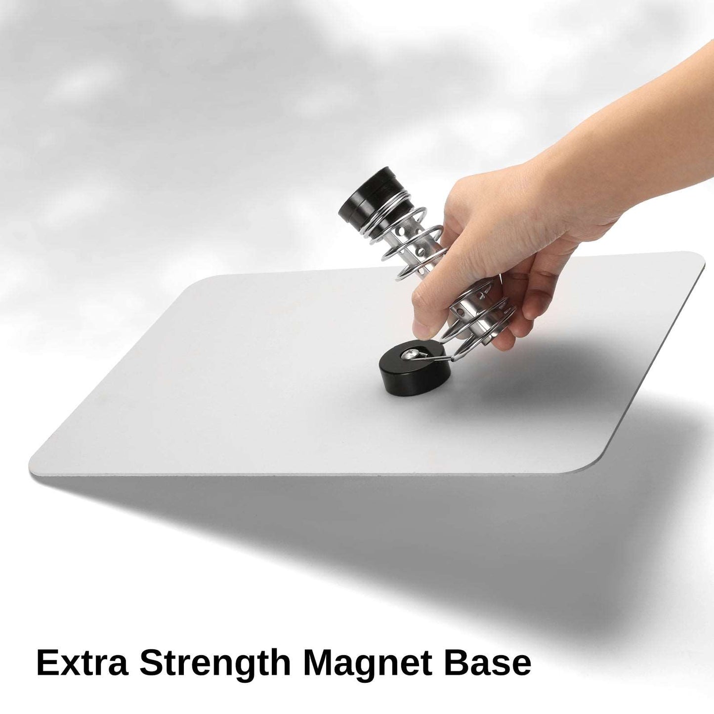 2-in-1 Magnetic Helping Hands Soldering Repair Station with Silicone Mat, 5X LED Magnifying Lamp, ESD Safe