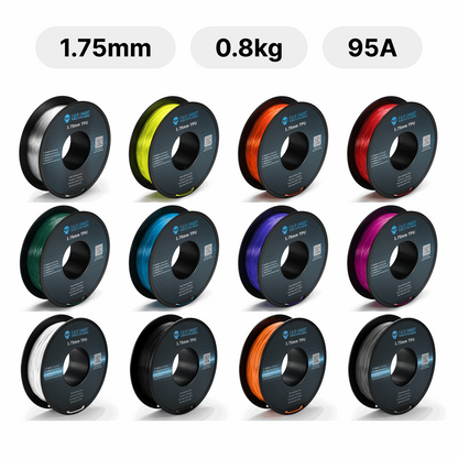 All Colors, TPU Flexible Filament 1.75mm 0.8kg/1.76lb