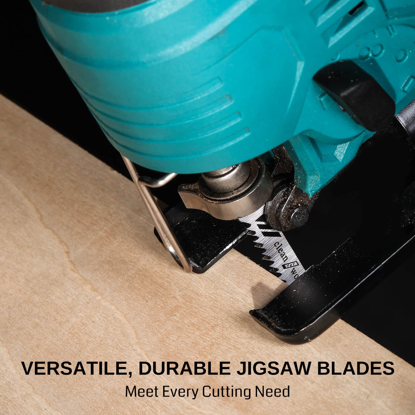 10Pcs Jigsaw Blades Set T-Shank Multi-Purpose with Storage Case, HCS/HSS, For Wood, Plastic and Metal Cutting