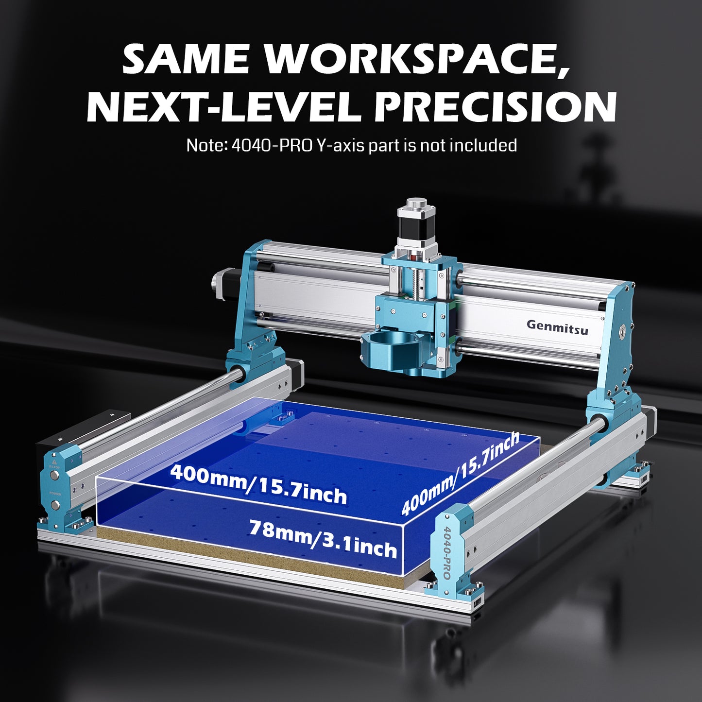 XZ-Axis Module of 4040-PRO, X-Axis Linear Optical Axis Rail, Z-axis Linear Guide Rail, for Carving Metal Wood Acrylic