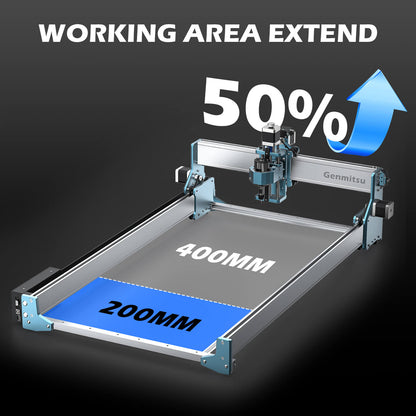 Y-Axis Extension Kit for CNC 4040 RENO, Y-Axis Extension to 800mm, 4040 Upgrade to 4080/6080