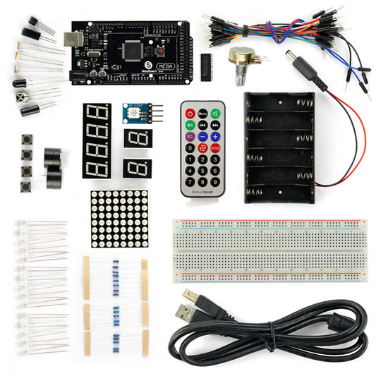 [Discontinued] SainSmart MEGA2560 R3 Starter Kit With 16 Basic Arduino Projects