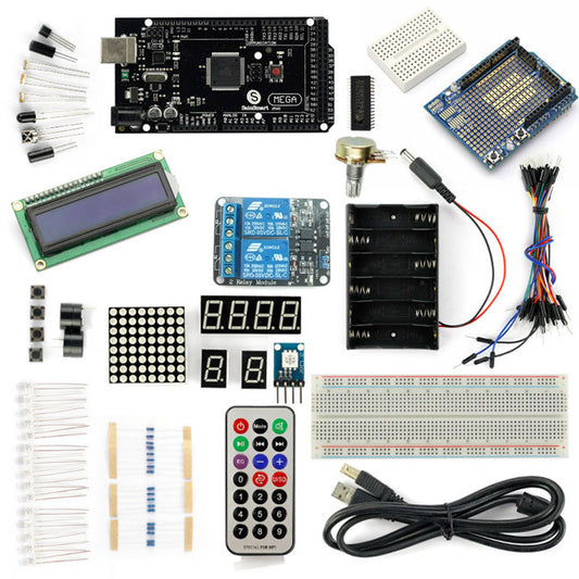 [Discontinued] SainSmart MEGA2560 R3+2-Channel 5V Relay Starter Kit With 18 Basic Projects for Arduino