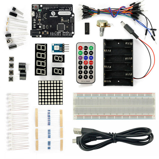 [Discontinued] Leonardo R3 Starter Kit with 16 Projects