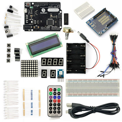 [Discontinued] SainSmart Leonardo R3+Prototype Shield  Starter Kit