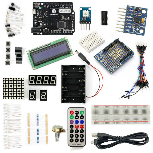 [Discontinued] SainSmart Leonardo R3+MPU6050 Sensor Starter Kit With Basic Arduino Projects