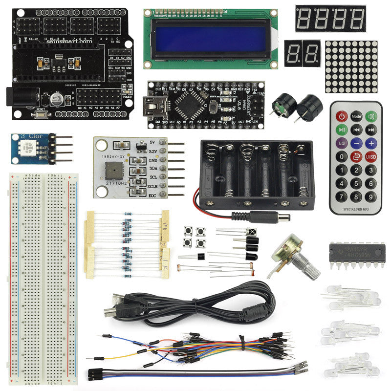 [Discontinued] SainSmart Nano V3+Pressure Sensor Starter Kit With Basic Projects for Arduino