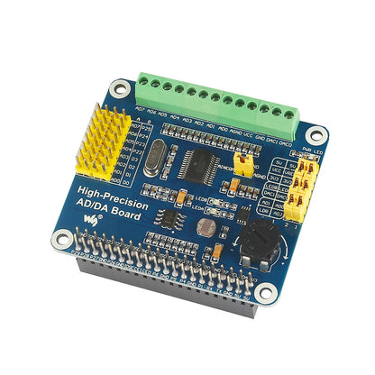 [Discontinued] SainSmart Raspberry Pi AD/DA Expansion Sheild Board for Adding High-Precision AD/DA Functions to Raspberry Pi Onboard ADS1256 DAC8552 Sensor Interface