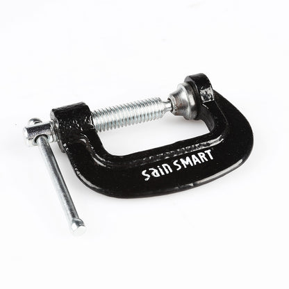 [Discontinued] SainSmart Ductile Iron C-Clamp Plated Steel Screw Sliding Pin Hand Tool 1 inch to 10 inch