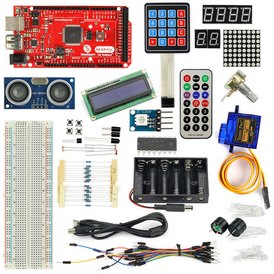 [Discontinued] SainSmart MEGA ADK R3 + Keypad + Servo motor Starter Kit for Arduino