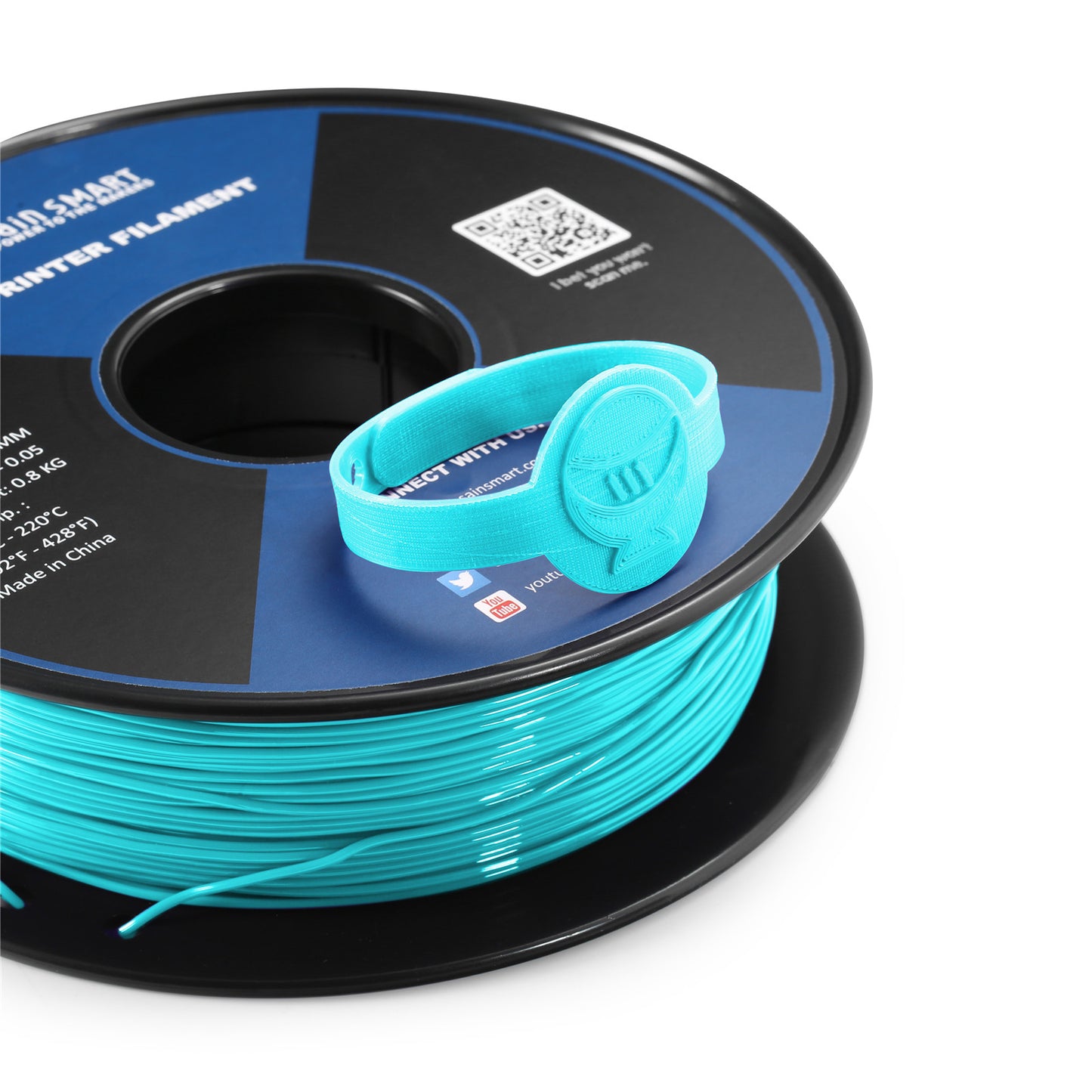 Neon Cyan, Cyberpunk Color TPU Filament 