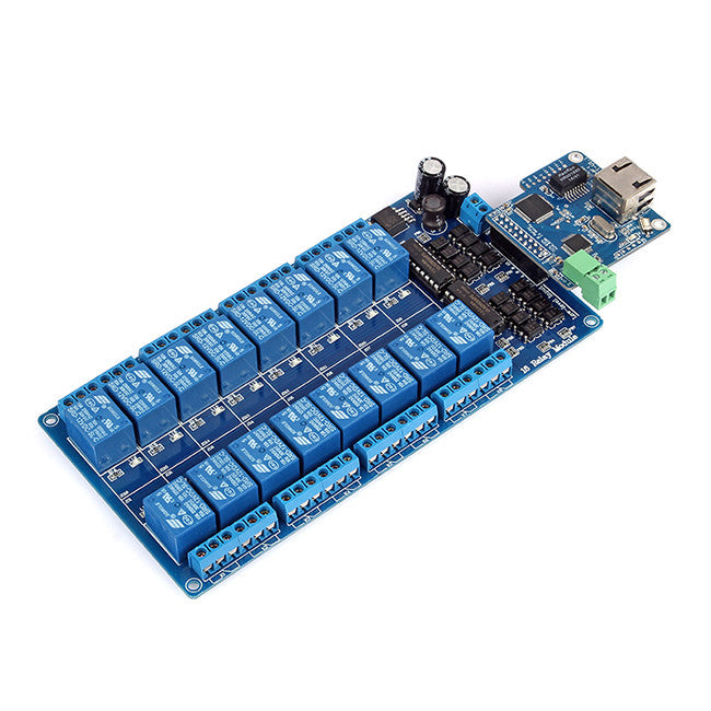 [Discontinued] iMatic RJ45 Ethernet/Wi-Fi Control Board with integrated 16-Ch DC 12V Relay