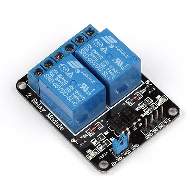 [Discontinued] SainSmart 2-Channel 5V Relay Module for Arduino Raspberry Pi Due Mega2560 UNO R3 Nano Leonardo R3