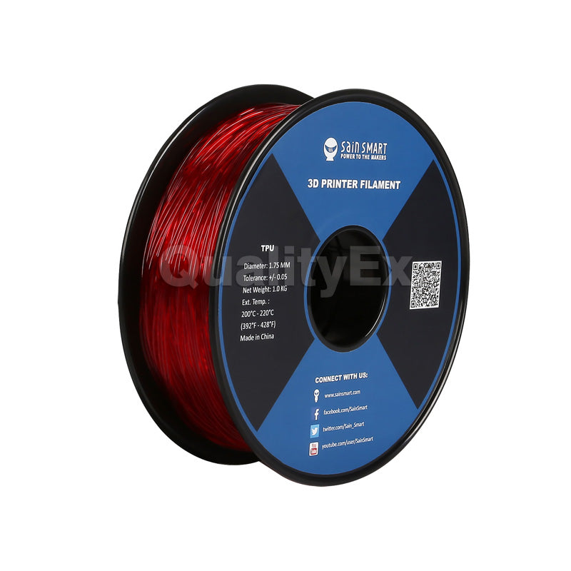 All Colors, TPU Flexible Filament 1.75mm 0.8kg/1.76lb