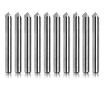 [Discontinued] TR10 Series, Triangular V-Bit, 0.1mm, 1/8'' Shank, 10Pcs CNC Router Bits