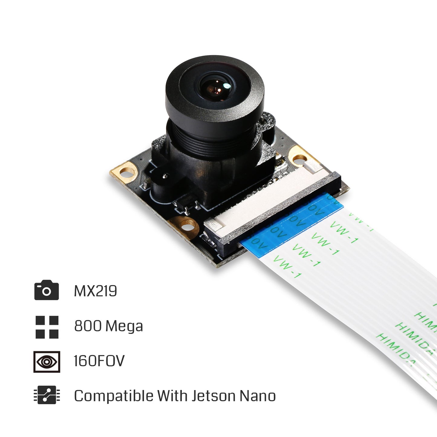 SainSmart IMX219 Camera Module for NVIDIA Jetson Nano Board | 8MP Sensor | 160 Degree FoV