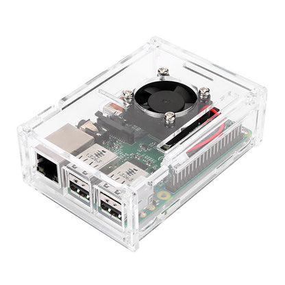 [Discontinued] Raspberry Pi 3 Camera Kit - Clear Case Cooling Fan SD Card Breadboard HDMI GPIO