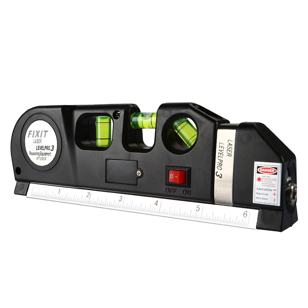 [Discontinued] Multipurpose Laser Level laser measure Line 8ft+ Measure Tape Ruler Adjusted Standard and Metric Rulers